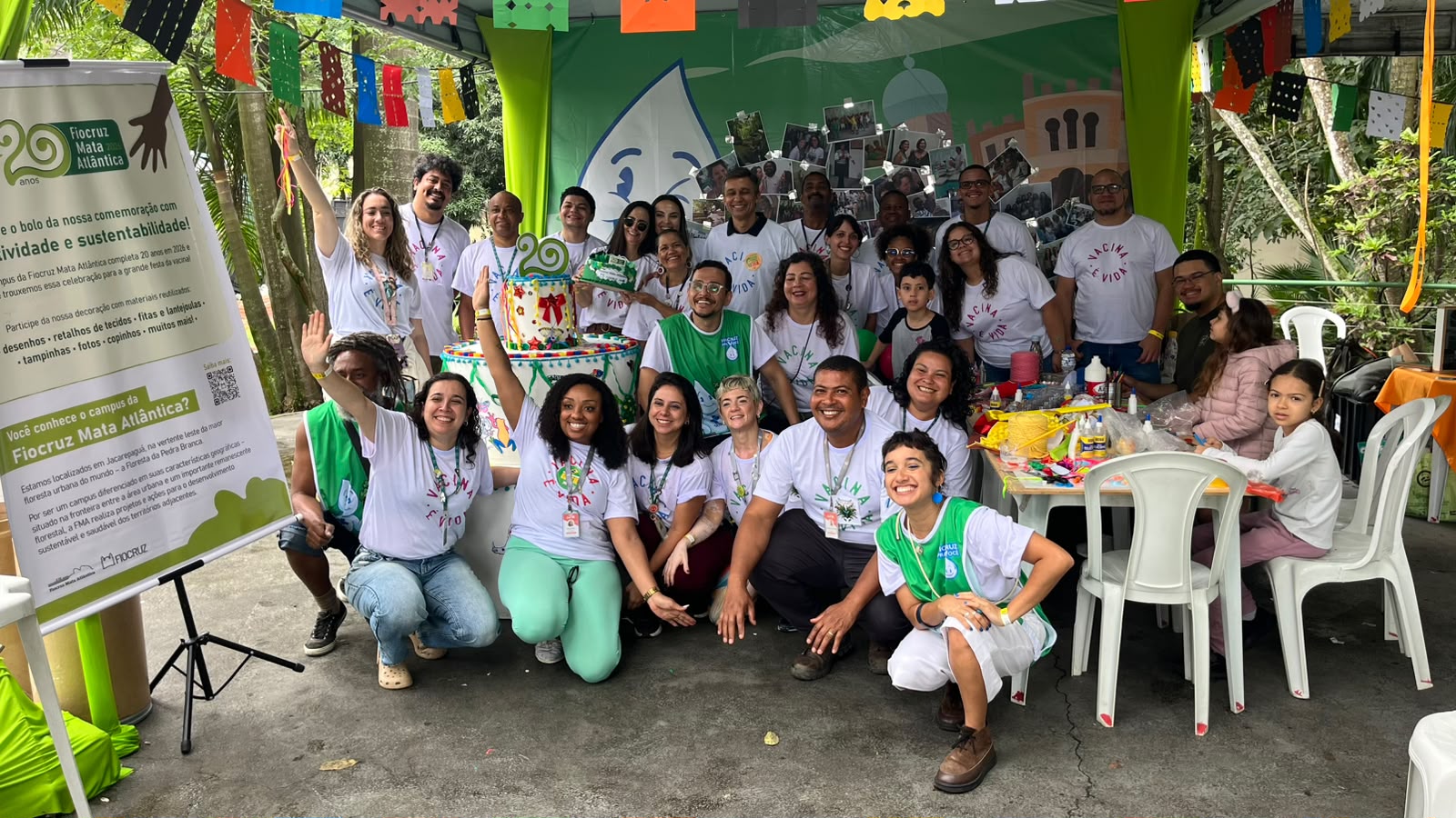 Fiocruz Mata Atlântica levou a comemoração de seus 20 anos para a Festa da Vacina